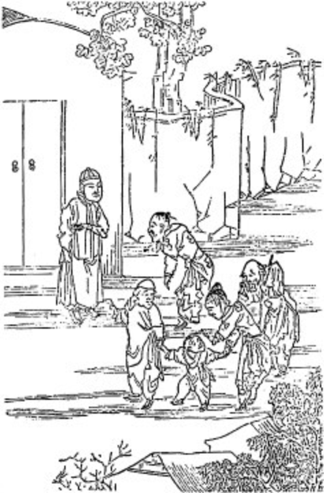 Children being sold during a famine from The Famine in China, Illustrations by a Native Artist