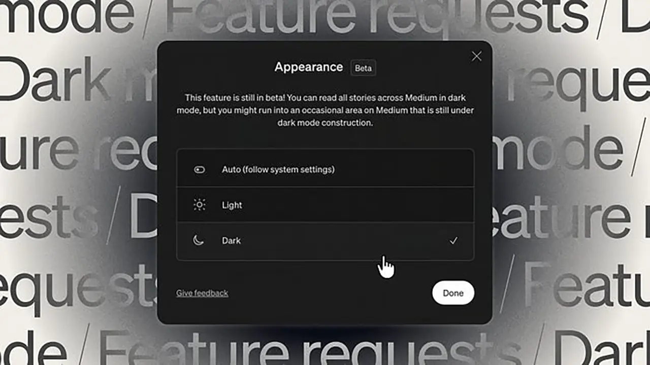 Dark mode